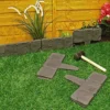 2.4m Cobble Stone Effect Lawn Edging - Weatherproof Garden Border Flower Bed Staked Fence Strips - 10 Piece, Each W24 X H10cm -Draper Tool Shop 2 4m cobble stone effect lawn edging weatherproof garden border flower bed staked fence strips 10 piece each w24 x h10cm5053335605834 01c MP