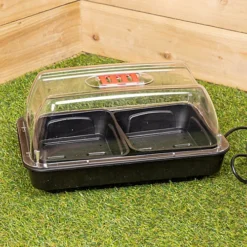 2 X 38cm Heated Seed Starter Tray Growarm 100 Propagator Kit With Two Trays Heated Indoor Seedling Planter -Draper Tool Shop 2 x 38cm heated seed starter tray growarm 100 propagator kit with two trays heated indoor seedling planter5056589108601 04c MP