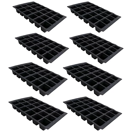 24 Cell Plant Trays Bedding Plant Pack Plastic Inserts Seed Tray Pots 24 Trays 3 24 Cell Plant Trays Bedding Plant Pack Plastic Inserts Seed Tray Pots 24 Trays