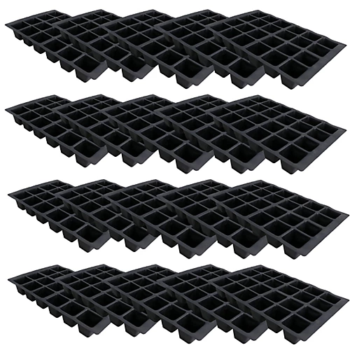 24 Cell Plant Trays Bedding Plant Pack Plastic Inserts Seed Tray Pots 60 Trays 3 24 Cell Plant Trays Bedding Plant Pack Plastic Inserts Seed Tray Pots 60 Trays
