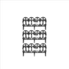 3 X 23cm 4 Piece Black Ornate Garden Border Fence Edging