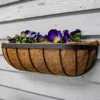 30 Inch Wall Trough Basket Planter & Coco Liner Wrought Iron Wall Mounted -Draper Tool Shop 30 inch wall trough basket planter coco liner wrought iron wall mounted5025912014308 01c MP