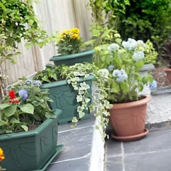 4 X 40cm Small Plastic Venetian Window Box Trough Planter Pot Terracotta Colour -Draper Tool Shop 4 x 40cm small plastic venetian window box trough planter pot terracotta colour5060950101245 04c MP