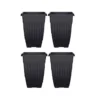 4 X 42cm Tall Athens Plant Pot Flared Garden Plastic Patio Flower Planter Black Colour -Draper Tool Shop 4 x 42cm tall athens plant pot flared garden plastic patio flower planter black colour2400002278281 01c MP
