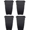 4 X 55cm Tall Athens Plant Pot Flared Garden Plastic Patio Flower Planter Black Colour -Draper Tool Shop 4 x 55cm tall athens plant pot flared garden plastic patio flower planter black colour2400006898058 01c MP