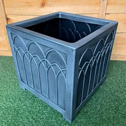 4 X Strata 32cm Gothic Planter GN567-PEW-ST Grey Planter -Draper Tool Shop 4 x strata 32cm gothic planter gn567 pew st grey planter2600009073302 04c MP