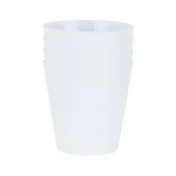 4 X Wham Studio 16cm Round Plastic Planter Ice White -Draper Tool Shop 4 x wham studio 16cm round plastic planter ice white5038135270529 03c MP