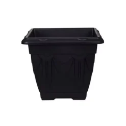 6 X 30cm Square Venetian Pot Decorative Plastic Garden Flower Planter Black 7 6 X 30cm Square Venetian Pot Decorative Plastic Garden Flower Planter Black -Draper Tool Shop 6 x 30cm square venetian pot decorative plastic garden flower planter black2500006129579 03c MP