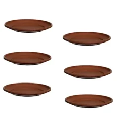 6 X 43cm Plant Pot Saucer Large Venetian Terracotta Colour Plastic Plant Saucer Dish