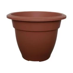 6 X 55cm Terracotta Colour Round Bell Plant Pot Flower Planter Plastic -Draper Tool Shop 6 x 55cm terracotta colour round bell plant pot flower planter plastic2500006688243 02c MP