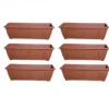 6 X 60cm Slim Plastic Venetian Window Box Trough Planter Pot Terracotta Colour -Draper Tool Shop 6 x 60cm slim plastic venetian window box trough planter pot terracotta colour5060950102945 01c MP