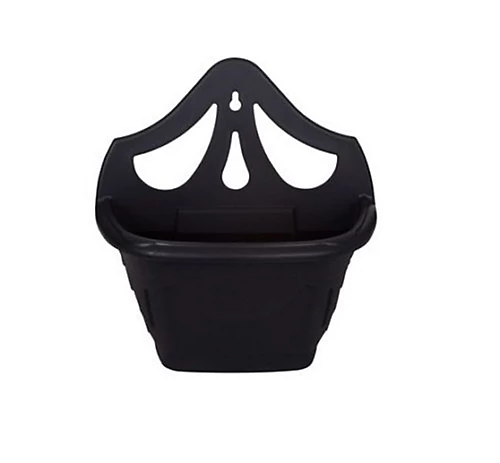 6 X Small 31cm Venetian Wall Planter Basket Garden Pot Plastic Black Colour 4 6 X Small 31cm Venetian Wall Planter Basket Garden Pot Plastic Black Colour - Image 2