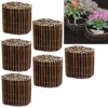 6 X Smart Garden 30cm X 2m Willow Garden Lawn Edging Roll Flexible Border 200cm