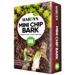 60L Mini Wood Bark Chippings Soft Mulch Garden Landscaping Play Area Woodchip