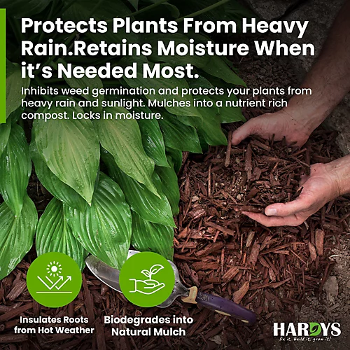 75L Decorative Wood Bark Chippings Mulch Garden Landscaping Play Area Woodchip 4 75L Decorative Wood Bark Chippings Mulch Garden Landscaping Play Area Woodchip - Image 2