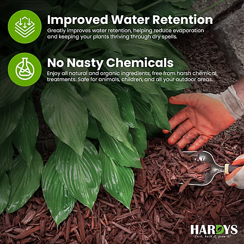 75L Decorative Wood Bark Chippings Mulch Garden Landscaping Play Area Woodchip 5 75L Decorative Wood Bark Chippings Mulch Garden Landscaping Play Area Woodchip - Image 3