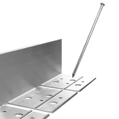 Alusthetic Aluminium 2m Garden Edging Strip - Flexible Border Edge For Gravel, Stone Paving And Grass - 102mm Height - Pack Of 4