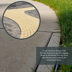 Alusthetic Aluminium 2m Garden Edging Strip - Flexible Border Edge For Gravel, Stone Paving And Grass - 150mm Height - Pack Of 30 -Draper Tool Shop alusthetic aluminium 2m garden edging strip flexible border edge for gravel stone paving and grass 150mm height pack of 305060521881705 04c MP