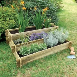Angelic 3 Tiered Raised Bed With Lining -Draper Tool Shop angelic 3 tiered raised bed with lining3598740032346 04c MP