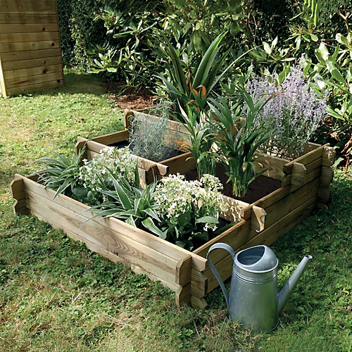 Angelic Tiered Raised Bed With Lining 3 Angelic Tiered Raised Bed With Lining