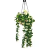 Artificial Duranta White Flowers Hanging Basket With Solar Light 26cm -Draper Tool Shop artificial duranta white flowers hanging basket with solar light 26cm5056228304180 01c MP