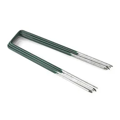 Avern Half Green Artificial Grass Pegs (L)150mm (W)25mm - 100 Pack