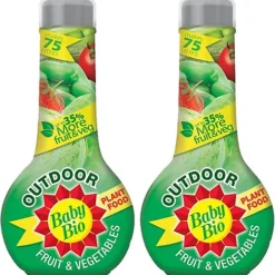 Baby Bio Outdoor Fruit And Vegetable Feed Concentrate 2 X 750 Ml