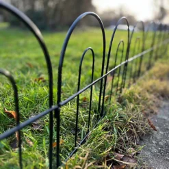 Bar Bow Top Design Steel Garden Lawn Edging (45cm X 41cm) - 10 Panels -Draper Tool Shop bar bow top design steel garden lawn edging 45cm x 41cm 10 panels5056589501495 04c MP