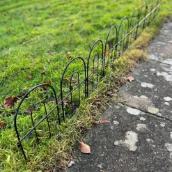 Bar Bow Top Design Steel Garden Lawn Edging (45cm X 41cm) - 5 Panels -Draper Tool Shop bar bow top design steel garden lawn edging 45cm x 41cm 5 panels5055031309993 03c MP