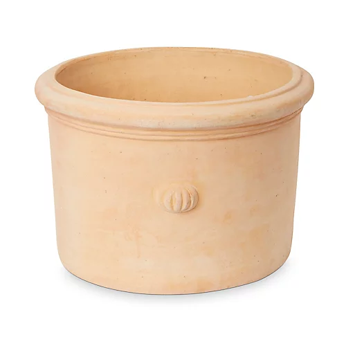 Blooma Mali White Washed Terracotta Circular Plant Pot (Dia)40cm 3 Blooma Mali White Washed Terracotta Circular Plant Pot (Dia)40cm