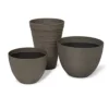 Blooma Momoka Grey Stone Effect Plastic Circular Plant Pot (Dia)50cm -Draper Tool Shop blooma momoka grey stone effect plastic circular plant pot dia 50cm3663602700845 03bq