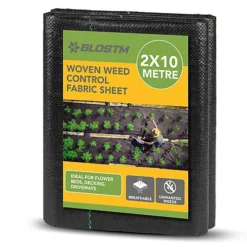 BLOSTM Woven Weed Control Fabric Sheet - 2M X 10M