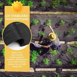 BLOSTM Woven Weed Control Fabric Sheet - 2M X 10M -Draper Tool Shop blostm woven weed control fabric sheet 2m x 10m0745499646550 03c MP