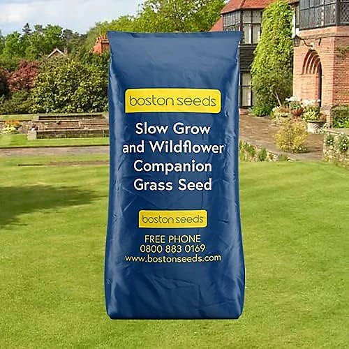 BS Slow Grow And Wildflower Companion Grass Seed (1 X 2kg) 3 BS Slow Grow And Wildflower Companion Grass Seed (1 X 2kg)