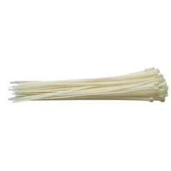 Draper Cable Ties, 7.6 X 400mm, White (Pack Of 100) (70404)