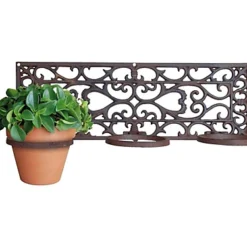 Cast Iron Wall Mounted Pot Holder - 3 Pot