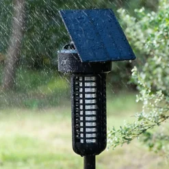 Dual Powered Garden Insect Killer Lamp - Solar Or USB Rechargeable Staked Rainproof Zapper With 15 LEDs - Zap Flies, Midges & Bugs -Draper Tool Shop dual powered garden insect killer lamp solar or usb rechargeable staked rainproof zapper with 15 leds zap flies midges bugs5053335909734 04c MP