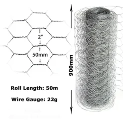 Easipet Galvanised Chicken Wire Mesh Fencing/Netting For Rabbit Fence Garden 50mm X 90cm X 50m (22g) -Draper Tool Shop easipet galvanised chicken wire mesh fencing netting for rabbit fence garden 50mm x 90cm x 50m 22g 5060164212232 02c MP