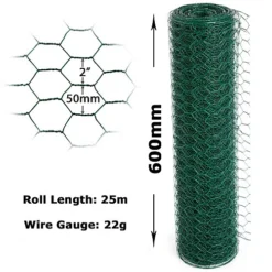 Easipet PVC Coated Mesh Green Chicken Rabbit Wire / Fencing Garden 50mm X 60cm X 25m 7 Easipet PVC Coated Mesh Green Chicken Rabbit Wire / Fencing Garden 50mm X 60cm X 25m -Draper Tool Shop easipet pvc coated mesh green chicken rabbit wire fencing garden 50mm x 60cm x 25m5060164215356 02c MP