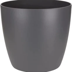 Elho Brussels Round 22cm Plastic Plant Pot In Anthracite 7 Elho Brussels Round 22cm Plastic Plant Pot In Anthracite -Draper Tool Shop elho brussels round 22cm plastic plant pot in anthracite8711904071622 02c MP