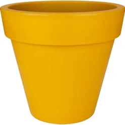 Elho Pure Round 40cm Plastic Plant Pot In Ochre 7 Elho Pure Round 40cm Plastic Plant Pot In Ochre -Draper Tool Shop elho pure round 40cm plastic plant pot in ochre8711904257330 02c MP