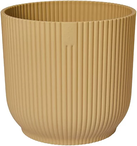 Elho Vibes 2PC Butter Yellow Recyclable Flower Pot 22cm (Dia) 4 Elho Vibes 2PC Butter Yellow Recyclable Flower Pot 22cm (Dia) - Image 2