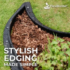 FlexiBorder Black 2 X 1m Flexible Garden Edging For Garden Borders - Lawn Edging For Pathways And Landscaping -Draper Tool Shop flexiborder black 2 x 1m flexible garden edging for garden borders lawn edging for pathways and landscaping0705632700952 02c MP