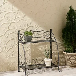 Folding Plant Stand 2 Shelf VegTrug -Draper Tool Shop folding plant stand 2 shelf vegtrug4975149868537 04c MP