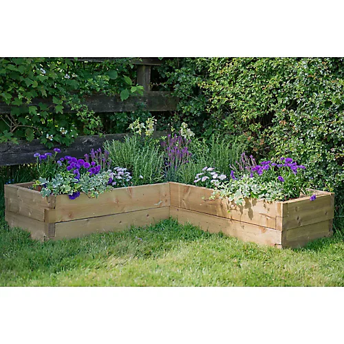 Forest Garden 28 X 131 X 131 Wood Raised Bed Kit 3 Forest Garden 28 X 131 X 131 Wood Raised Bed Kit