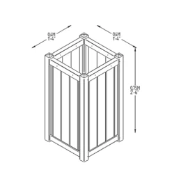Forest Garden Slender Wooden Rectangular Planter 40cm, Pack Of 2 7 Forest Garden Slender Wooden Rectangular Planter 40cm, Pack Of 2 -Draper Tool Shop forest garden slender wooden rectangular planter 40cm pack of 25013053153888 01t BQ