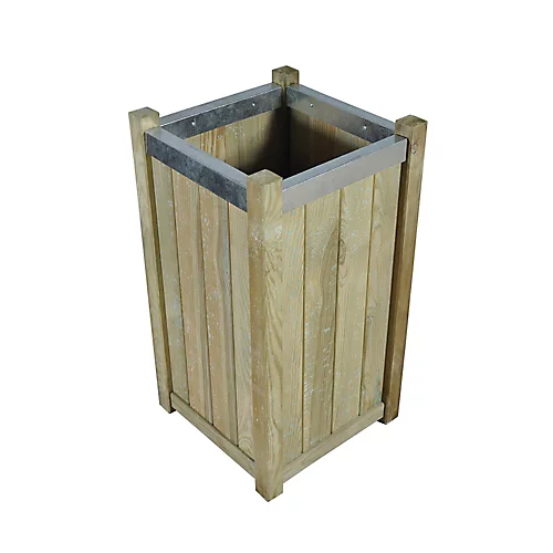 Forest Garden Slender Wooden Rectangular Planter 40cm, Pack Of 2 3 Forest Garden Slender Wooden Rectangular Planter 40cm, Pack Of 2