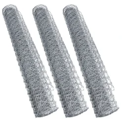 Galvanised Wire Netting Fencing Fence Chicken Mesh Net Cages 15m X 0.6m X 25mm