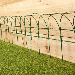 Garden Green PVC Coated Border Scalloped Fence 10M X 0.25M -Draper Tool Shop garden green pvc coated border scalloped fence 10m x 0 25m5017403063636 03c MP