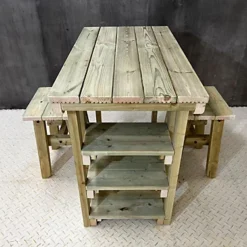 Garden Potting Table, Multi Purpose Workbench (106cm + 2x Chairs) -Draper Tool Shop garden potting table multi purpose workbench 106cm 2x chairs 7426815323361 03c MP